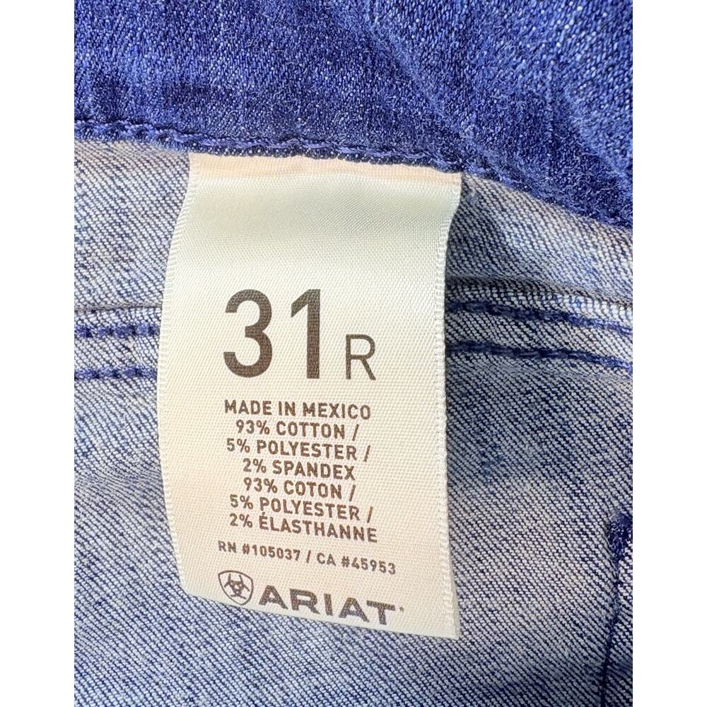 Ariat Denim Women’s Trouser Mid Rise Flare Penelope Jeans Raw Hem Size 31R - Picture 7 of 11